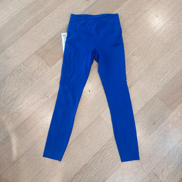 NWT Lululemon Symphony Blue SYMB Fast and Free HR Tight 25” Size 4 - Picture 3 of 4
